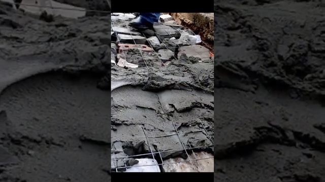 Готовим дорожку - отмостку к гаражу