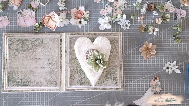 Delicate wedding card