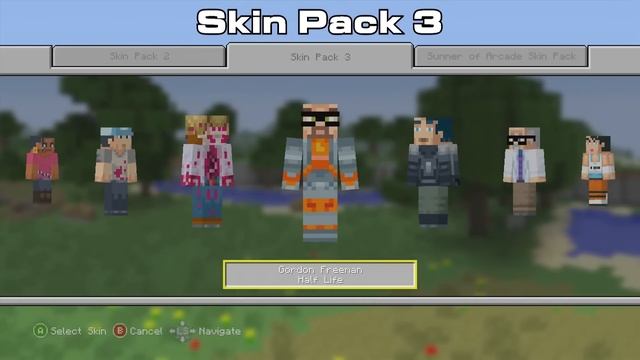 All Minecraft Xbox 360 Edition Skins and Skin Packs