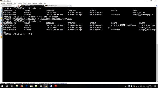 5 Docker images and containers