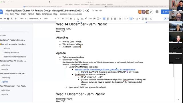 SIG Cluster Lifecycle - Cluster API Feature Group: Managed Kubernetes - 20221214