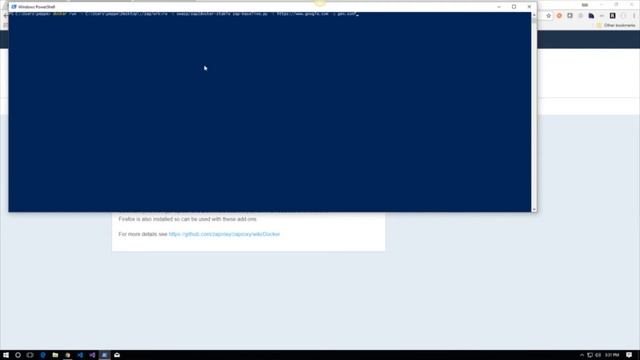 ZAP Security in Docker