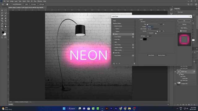 How to make NEON Effect | Photoshop Tutorial