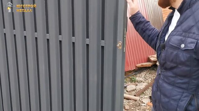 ЮгСтройМеталл: Забор из евроштакетника, ворота и калитка