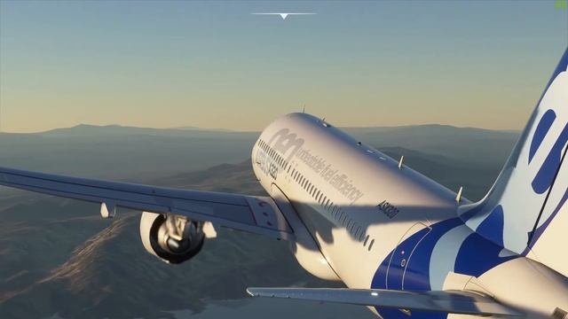 MFS2020 A320 Area51 / Las Vegas (McCarran Intl.) Epic Landing Shadow