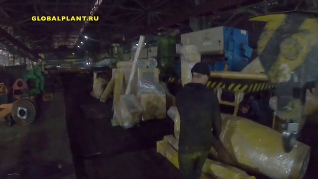 Грузим оборудование для переработки шин Auto Tire Recycling 500