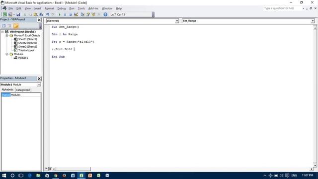 Define Range in Excel VBA: Making Text Bold & Italic