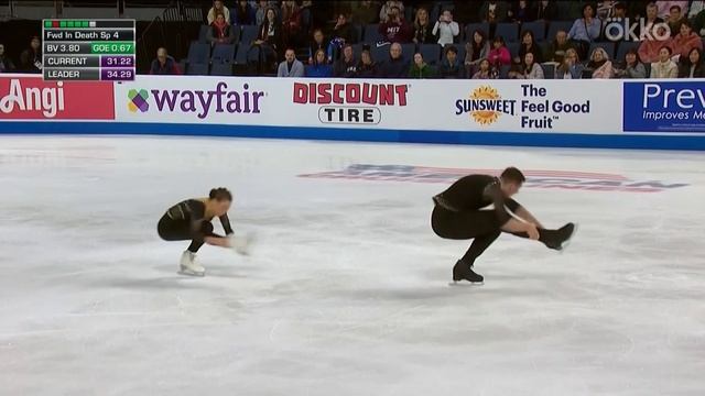 Анника Хокке – Роберт Кункель, короткая программа на Гран-при Skate America