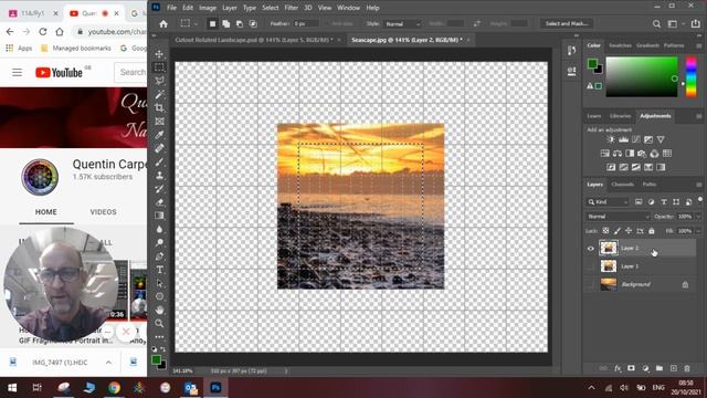 How to make a Luis Dourado style, Rotated Landscape  in Photoshop