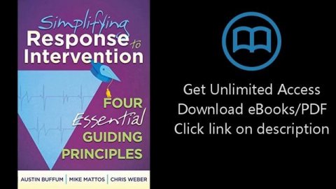 Download Simplifying Response to Intervention: Four Essential Guiding Principles - an RTI Book f PD