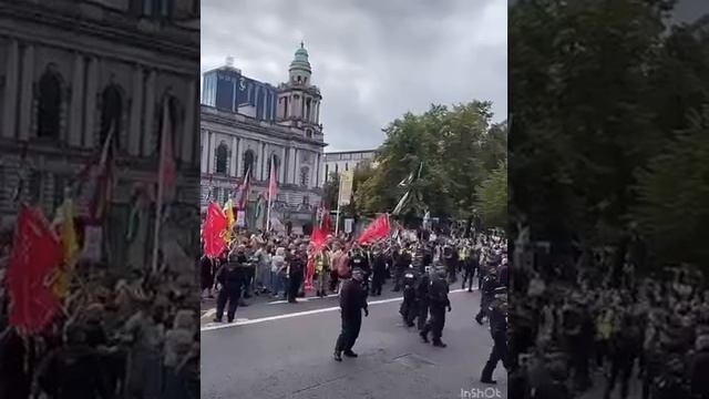 Протесты перебросились на Ирландию. Люди громят мусульманские рестораны.