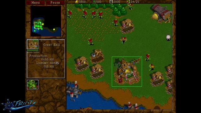Frosty's Let's Plays: Warcraft II (Orcs) - Mission III: Southshore (No Commentary Run)