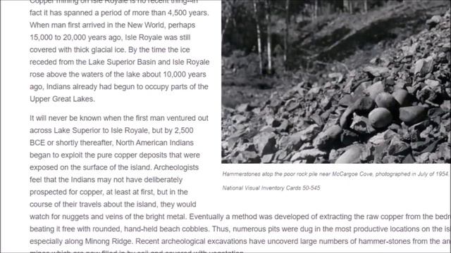 Lake Superior ancient copper mines