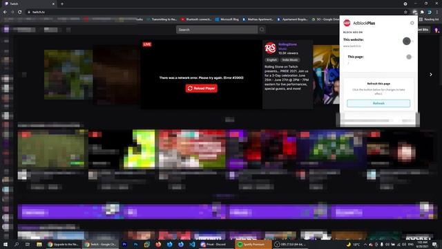 How to fix Twitch: There was a network error. Please try again. (Error #2000)