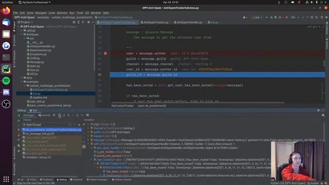 Creating a Discord Bot AntiSpam with Ethan! | MenuDocs