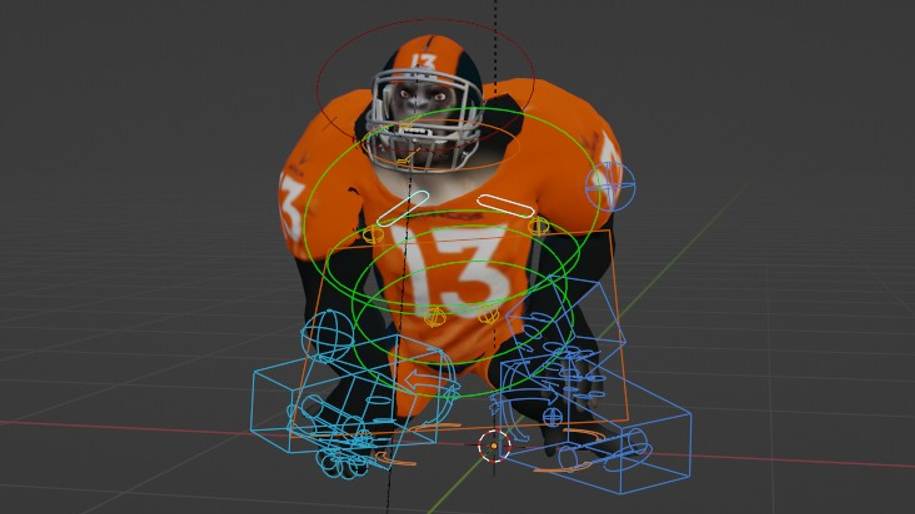 BLENDER 3.6 Поправляю анимации гориллы