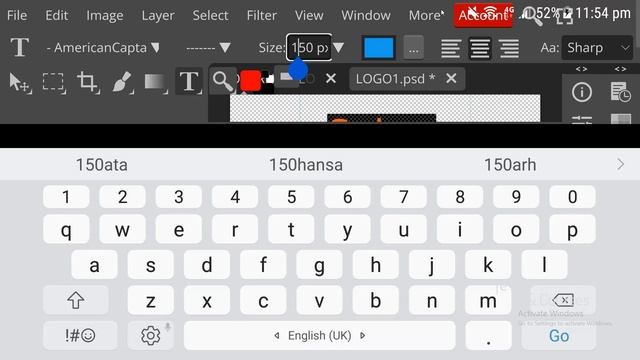 How to create 3D Photoshop Mockup on mobile | 3d logo design on Photopea
