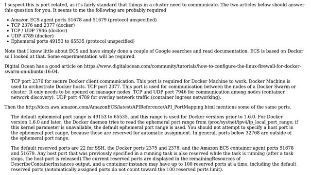 DevOps & SysAdmins: Amazon ECS Network traffic and ports (2 Solutions!!)