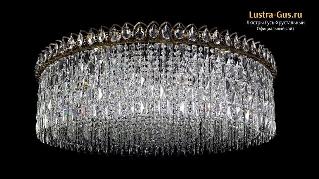 Хрустальная люстра «Октава большая №12 под бронзу» - Гусь-Хрустальный завод