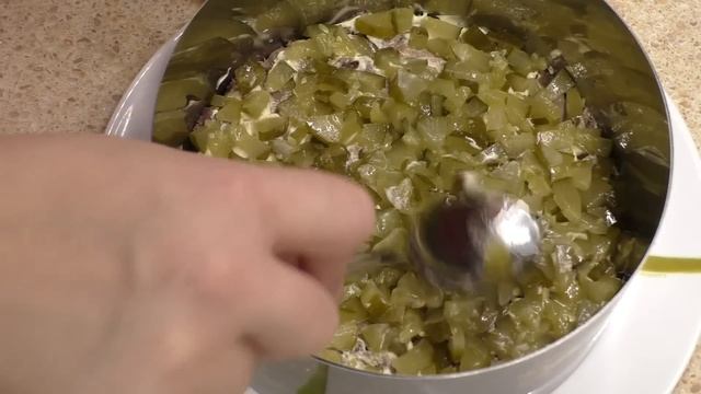Салат с языком и грибами  праздничное оформление!Новогоднее меню 2021
