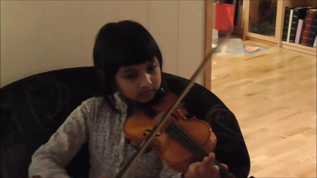 violin practice by a child norway skedsmo