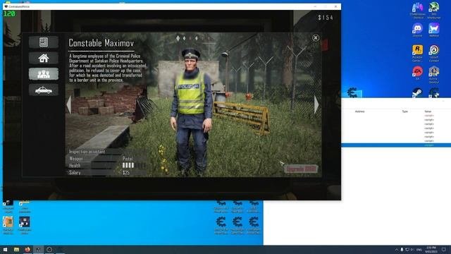 Contraband Police Cheat Table Made For Steam