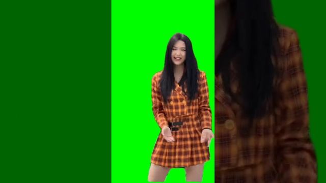 Green screen dance girl