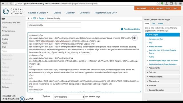 Resizing Images in Canvas using HTML Editor