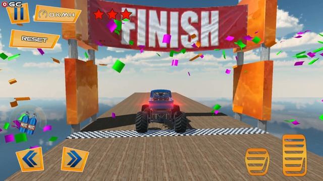 US Police Monster Truck Stunts Impossible Tracks - Stunts Driving Car Games - Android GamePlay