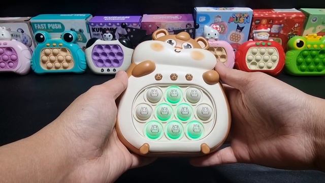 Hello Kitty Toys  4 Minutes Satisfying with Unboxing Push Pop It Game Console Fidget Toy ASMR