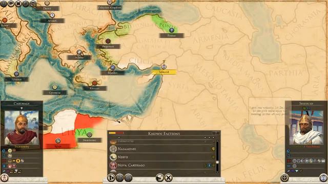 Кампания за Карфаген в Rome 2 Total war. Часть 3.Сложность - легендарная.