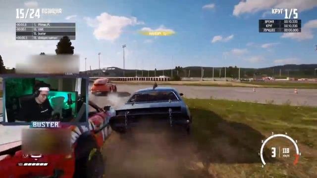 БУСТЕР НА РУЛЕ 3  БУСТЕР ИГРАЕТ НА РУЛЕ WRECKFEST ВМЕСТЕ С Evelone karavay exile zloy lix