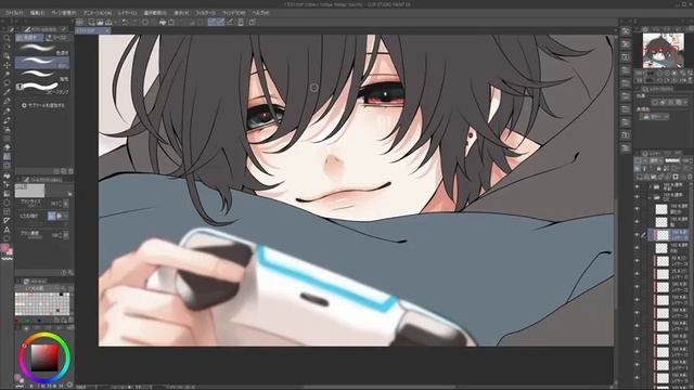 【イラストメイキング】黒柴犬系わんこ男子を描いてみた！　#イラストメイキング #illustration
