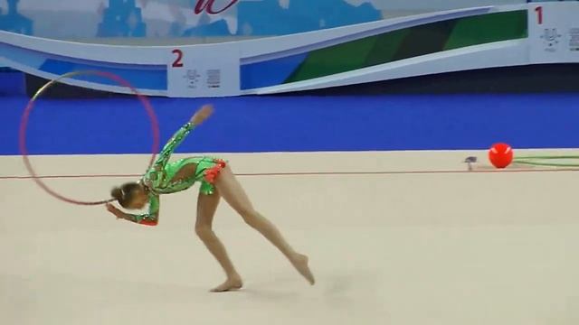 Садомская Ольга,обруч. Первенство России по гимнастике г.Казань 2014