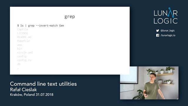 Rafał Cieślak - Command line text utilities