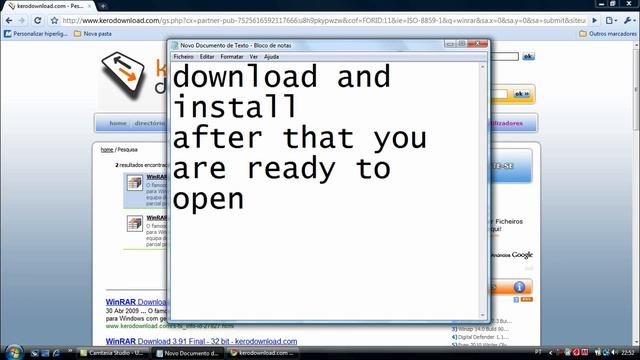 Open zip file Winrar