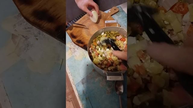 21.11.2023 Приготовление День Рожденьевского салата / Зимний /