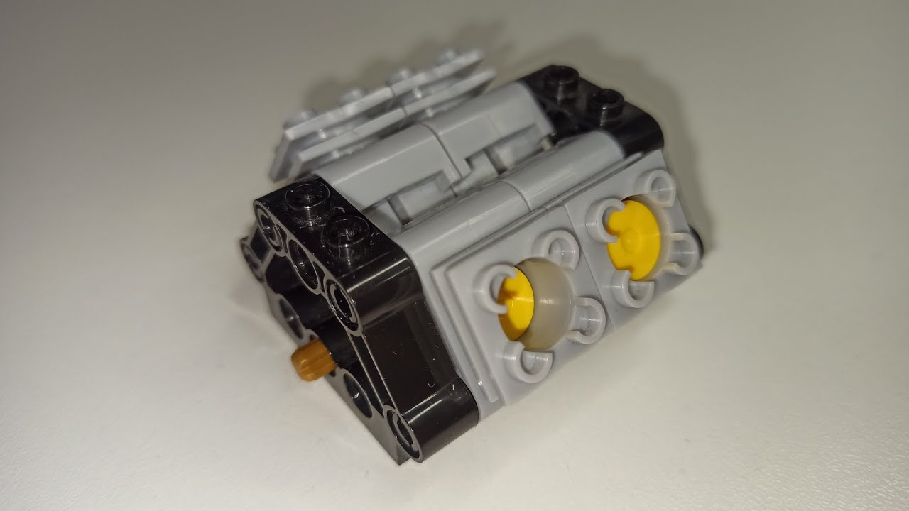 Lego Technic поршневой мотор, типа V4