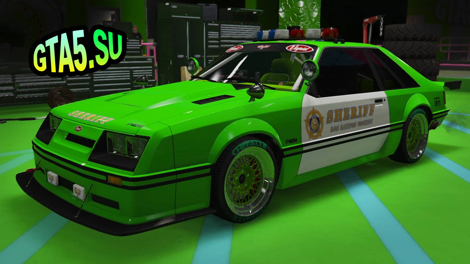 Покупка и улучшение полицейской машины Vapid Dominator FX Interceptor в GTA 5 Онлайн