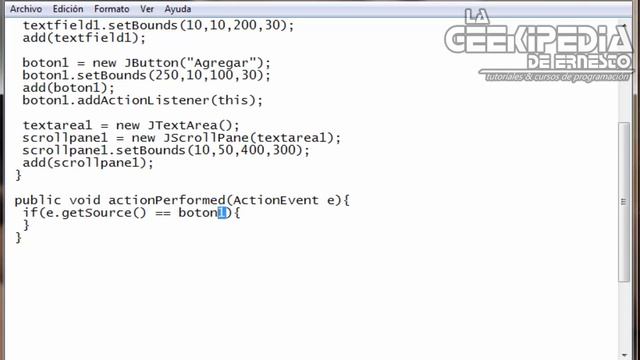 Curso Java desde cero #32 | Como pasar texto de un JTextField a un JTextArea