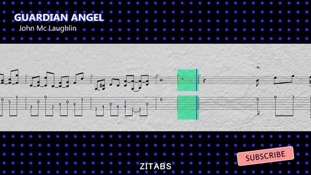 John McLaughlin - Guardian Angel  - Intro -  guitar tab tablature tablatura