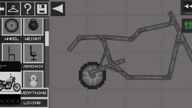 Собрал мотоцикл в melon playground