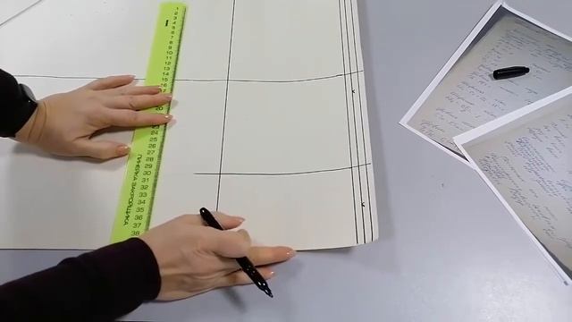 Построение выкройки прямой юбки -1