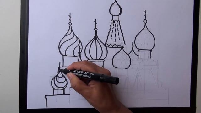 Мастер-класс по изобразительному искусству "Чудный Храм Покрова!"