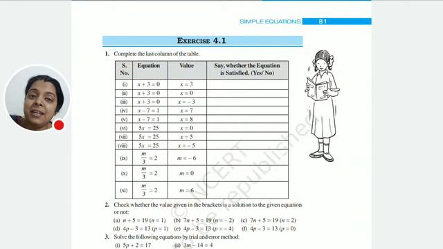 CBSE Class 7 Maths Ch-4 SIMPLE EQUATION EX-4.1