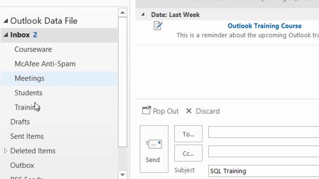 Microsoft Outlook - How to Reorder Your Mail Folders