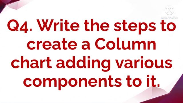 Class:7 | COMPUTER | Ch-4 | CREATING CHARTS IN EXCEL | Questions & Answers