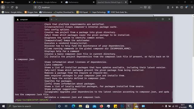 cara install Laravel Framework di Linux Ubuntu WSL