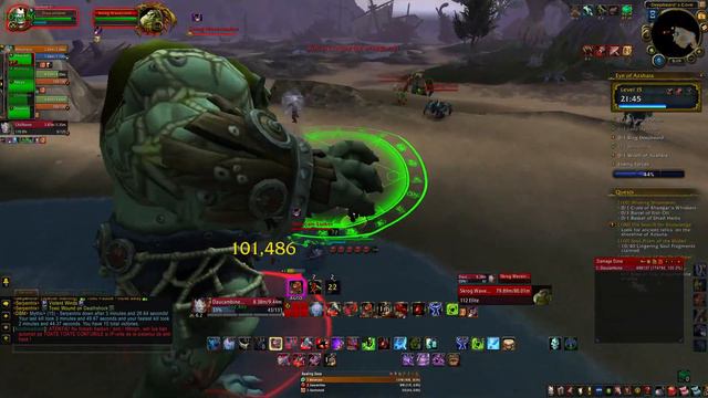 World of Warcraft Eye of Azshara Mythic +15 without heal