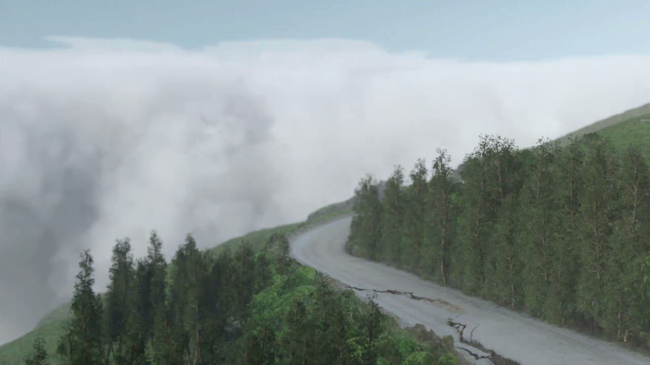 Стена тумана приближается cgi